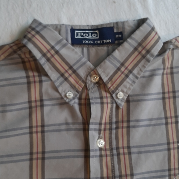 Polo cotton shirt size 20 - Picture 2 of 2